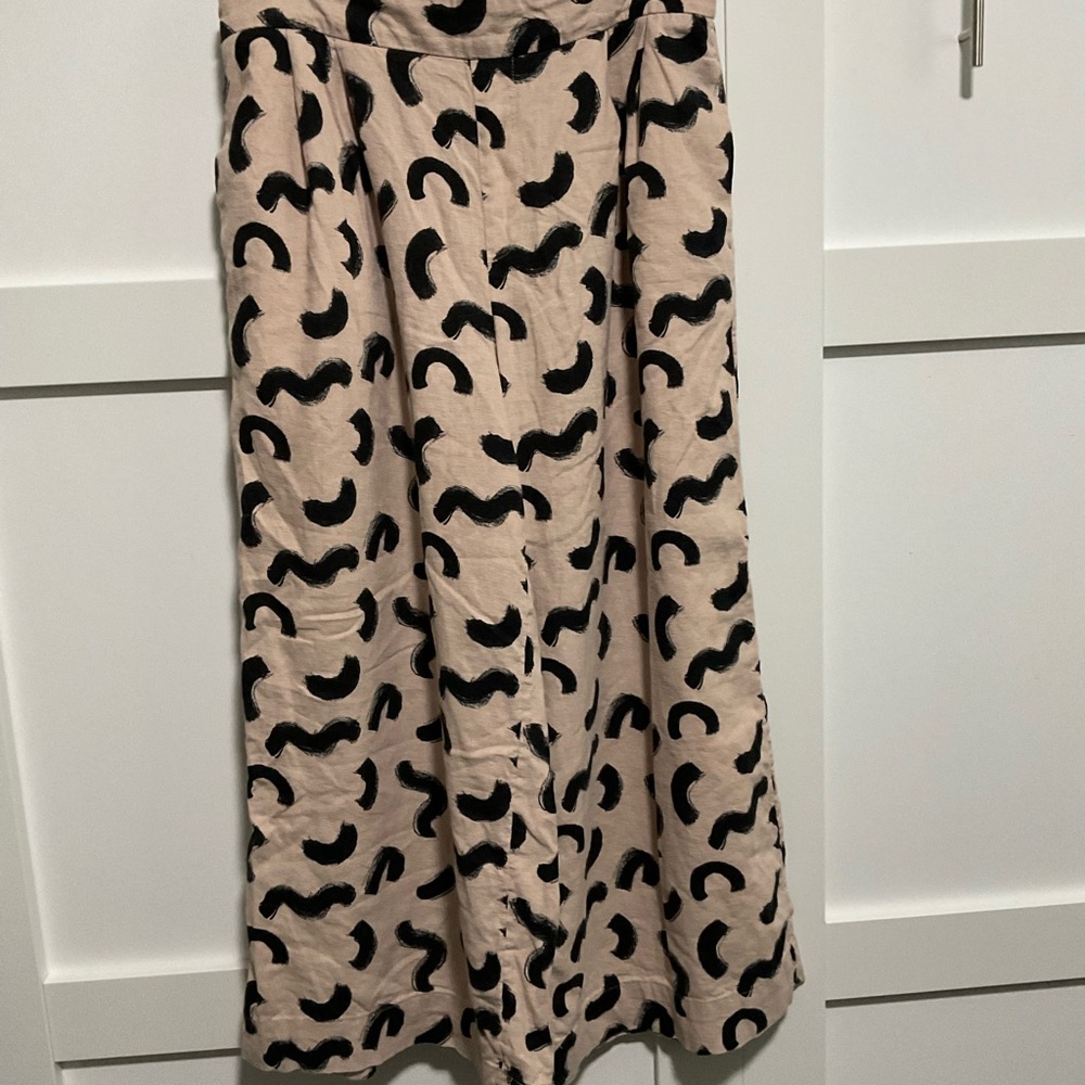 A New Day Fun Pattern Wide Leg Cropped Pants